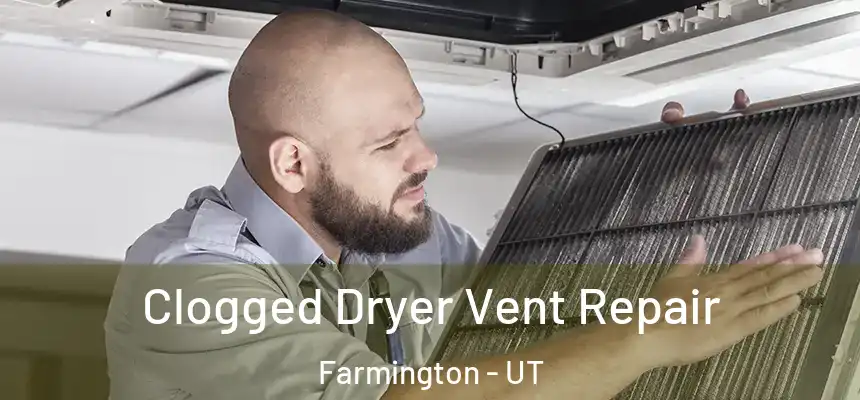  Clogged Dryer Vent Repair Farmington - UT